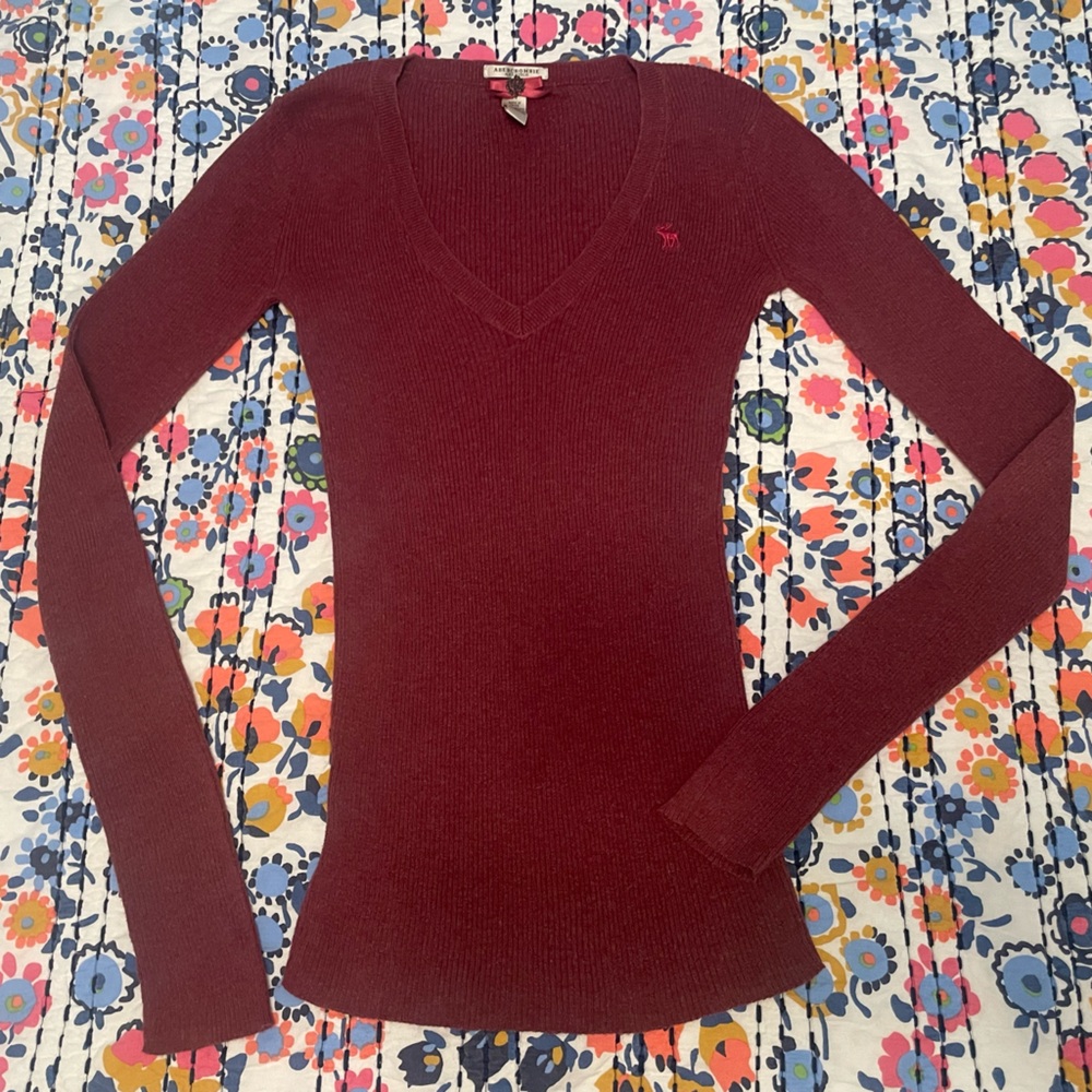 Vintage A&F Y2K Prep Long Sleeve Tee Rare
